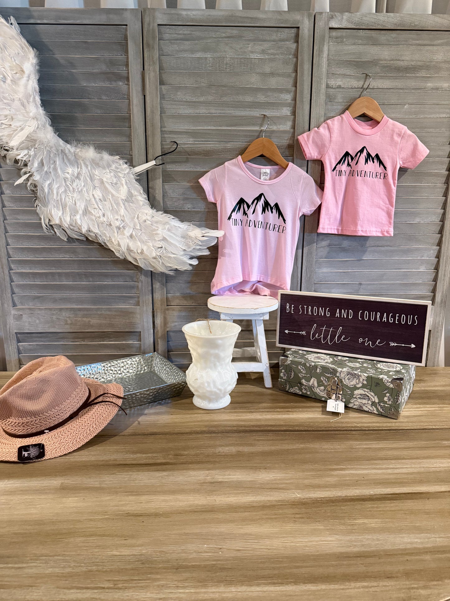 Blush Pink Woven Sun Hat with Brown Suede Band – Lightweight Wide Brim Summer Hat