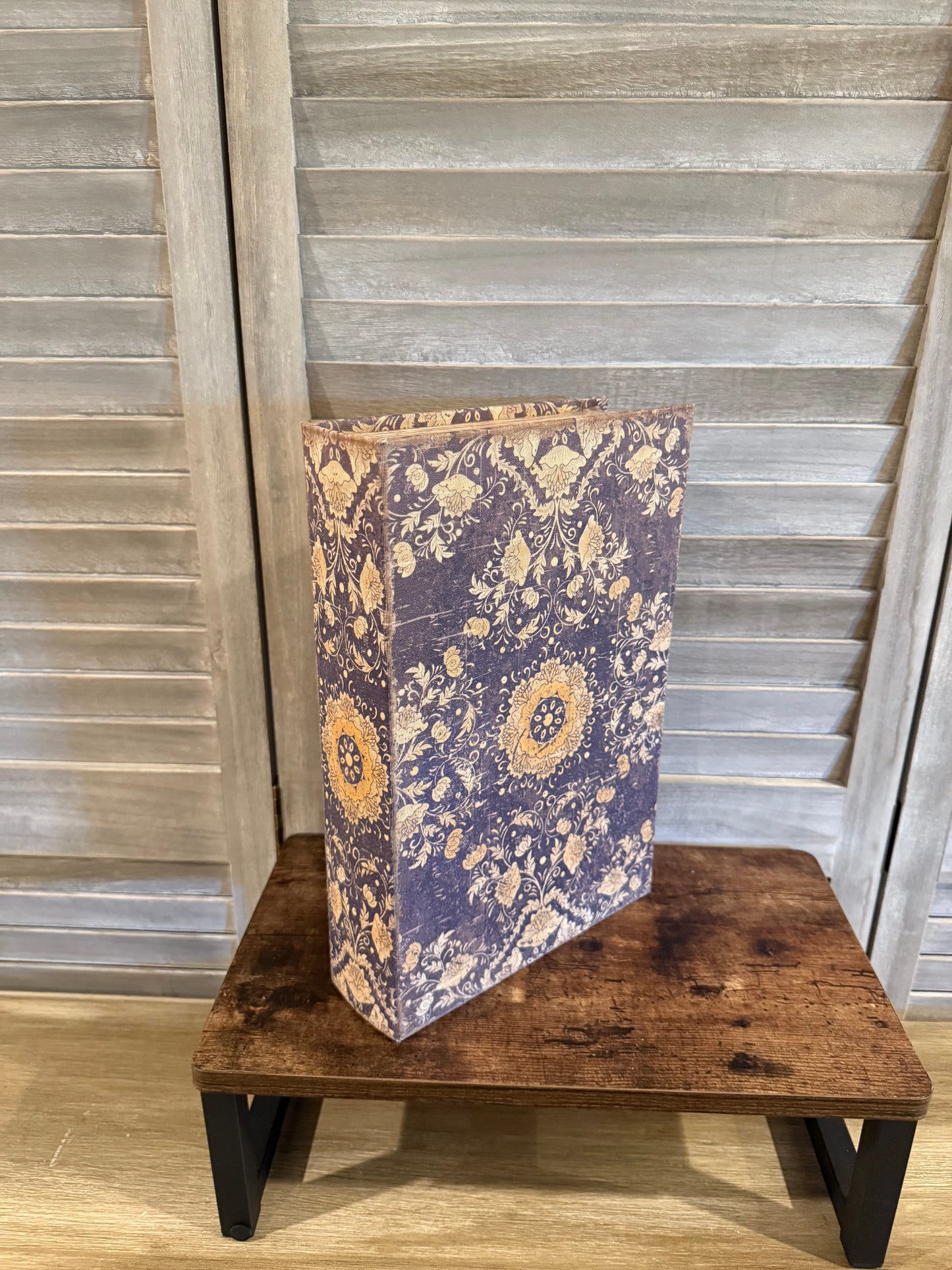Side view of Vintage Decor Storage Book