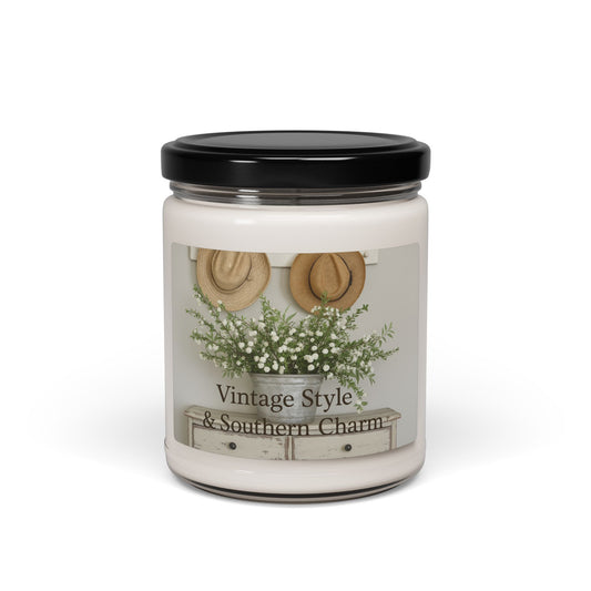 Vintage Style Scented Soy Candle | Southern Charm Decor | Home Relaxation Gift | Eco-Friendly, Aromatherapy, Home Fragrance