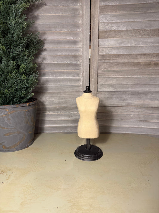 Vintage Style Miniature Dress Form 