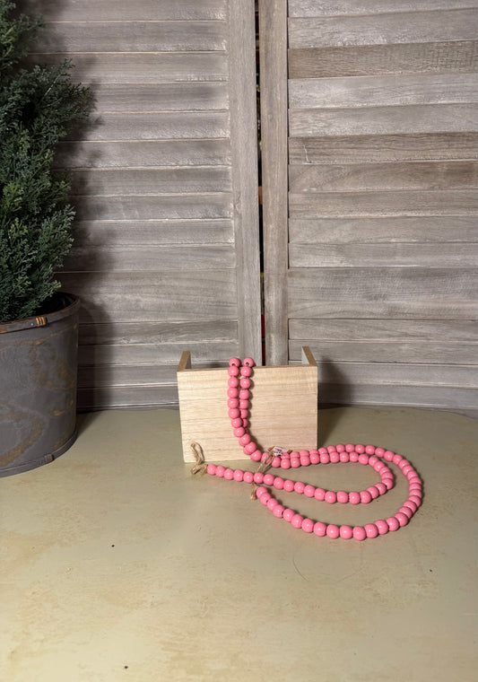 Pink Beaded Garland 