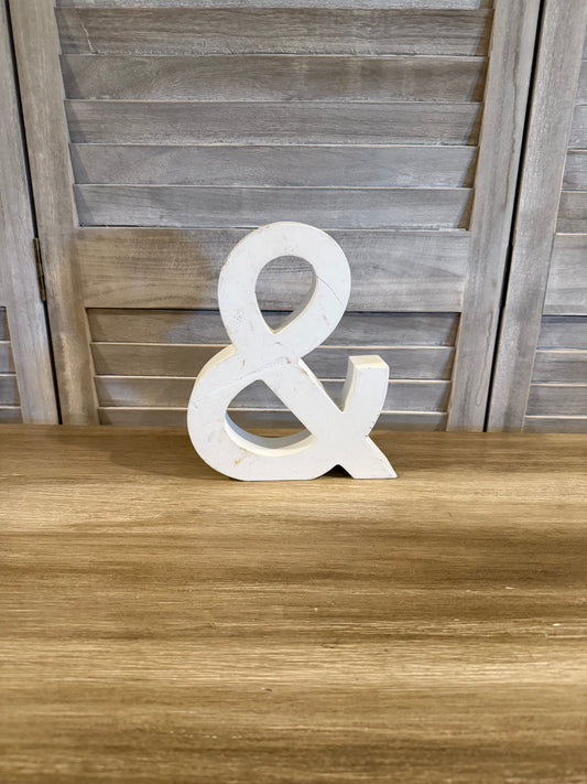 Shabby Ampersand Sign