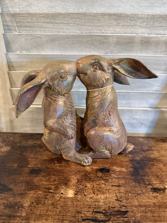 Brown Figurine bunnies