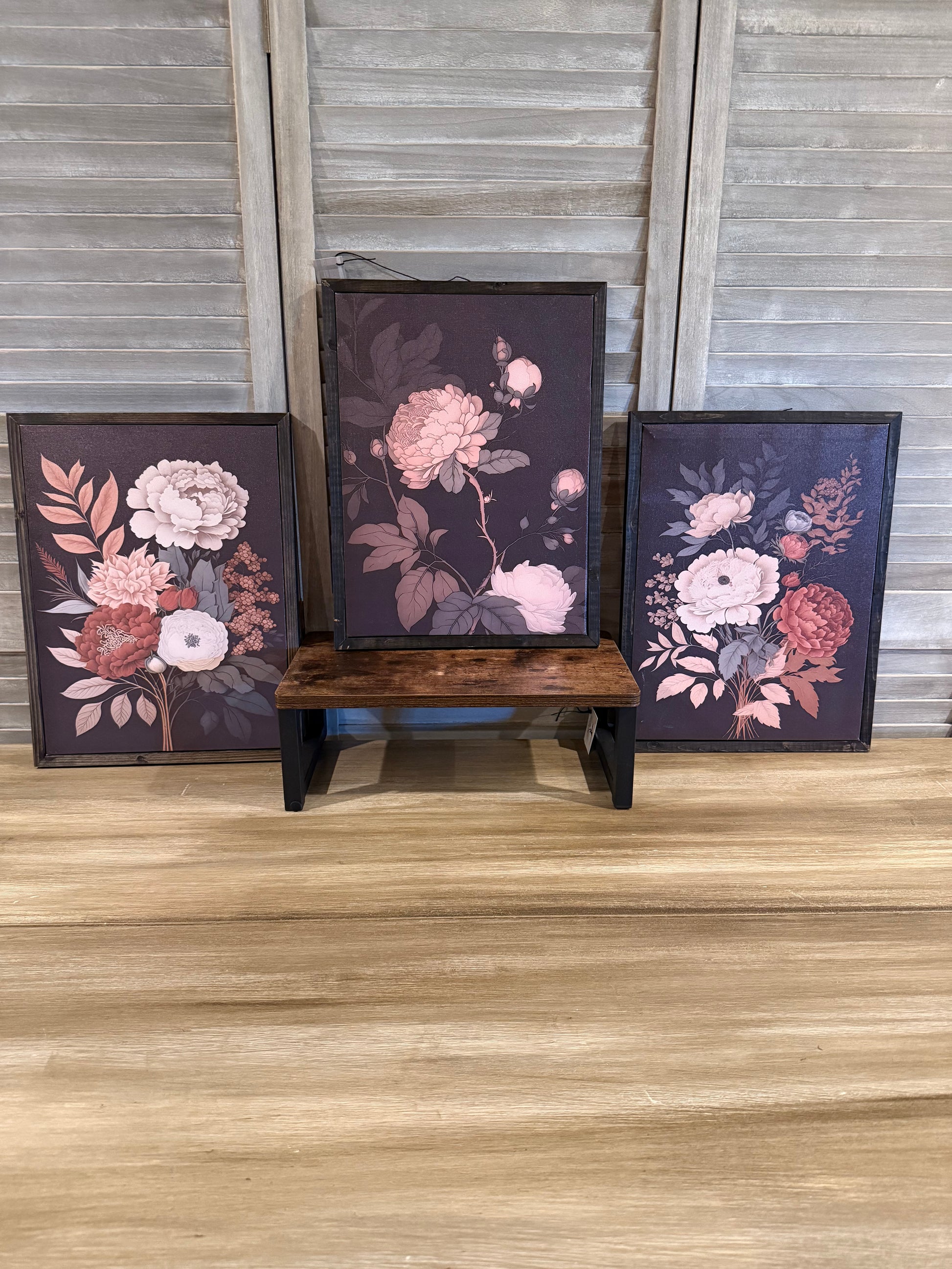 3 Moody Floral Wall Art Prints
