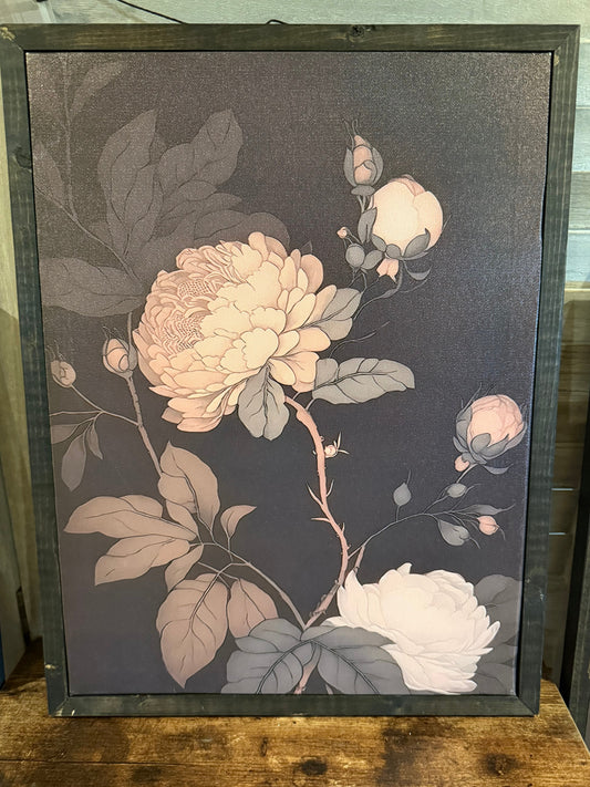 Moody Floral Wall Art Prints