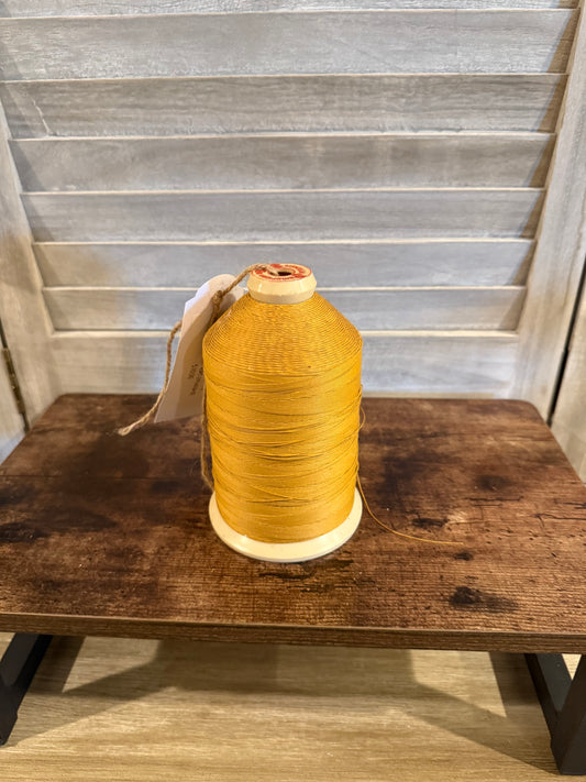 Golden Yellow Industrial Thread Spool – Heavy Duty Sewing Thread